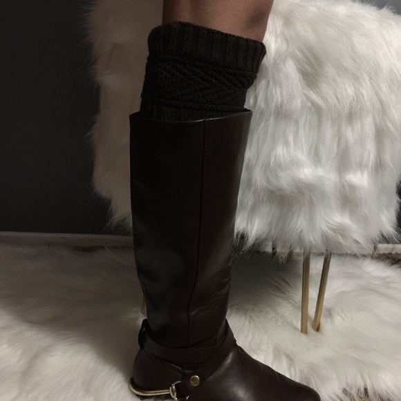 🆕6 colors👢Reversible Boot Topper Knit Leg Warmer - Picture 7 of 8